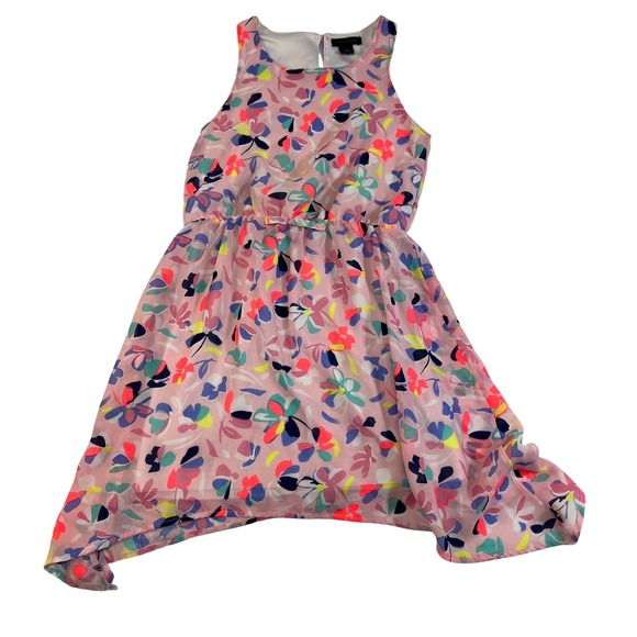 Tommy Hilfiger Girls Pink Floral Sleeveless Dress Size 6 Kids - Picture 1 of 5